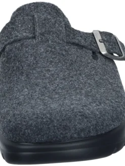 Klassische Hausschuhe in anthrazit