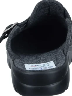 Klassische Hausschuhe in anthrazit