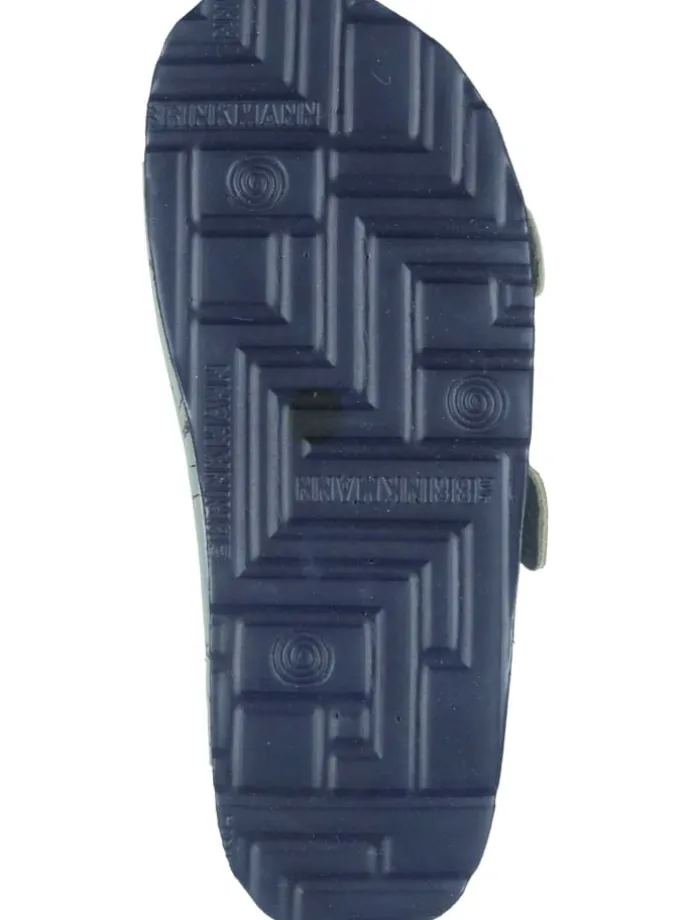 Klassische Pantoletten in khaki