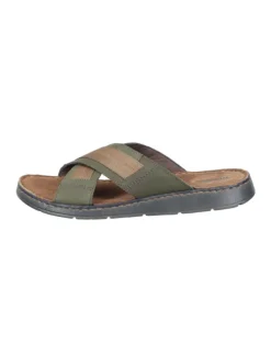 Klassische Pantoletten in grün