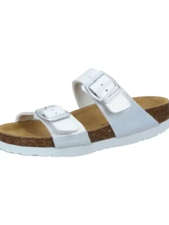 Klassische Pantoletten in weiß