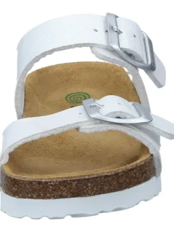 Klassische Pantoletten in weiß