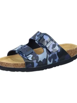 Klassische Pantoletten in blau