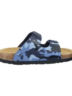 Klassische Pantoletten in blau