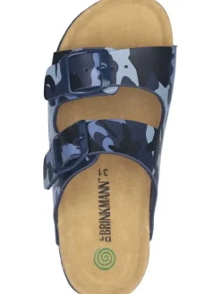 Klassische Pantoletten in blau