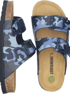 Klassische Pantoletten in blau