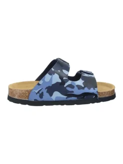 Klassische Pantoletten in blau