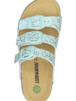 Klassische Pantoletten in mint