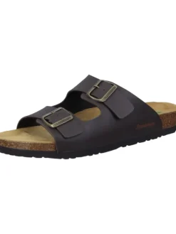 Klassische Pantoletten in braun