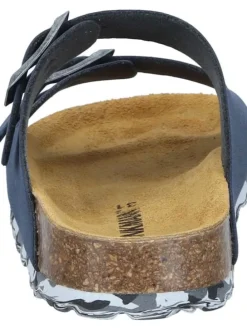 Klassische Pantoletten in blau