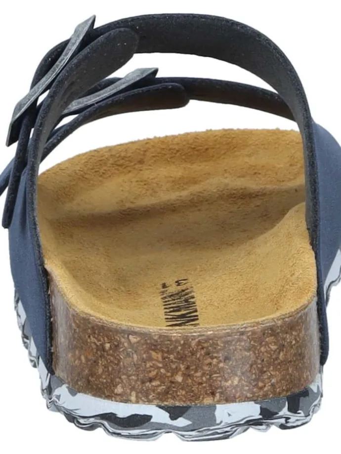 Klassische Pantoletten in blau