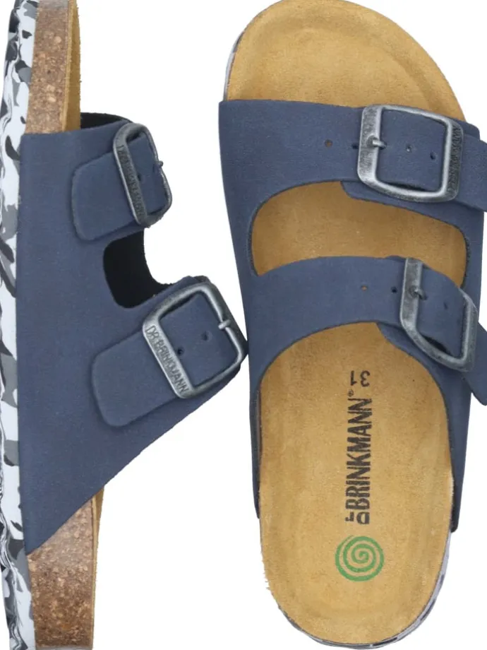 Klassische Pantoletten in blau