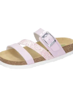 Klassische Pantoletten in rosa