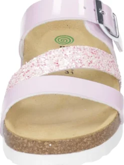 Klassische Pantoletten in rosa