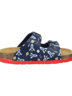 Klassische Pantoletten in blau