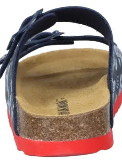 Klassische Pantoletten in blau