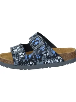 Klassische Pantoletten, Klassische Hausschuhe in anthrazit