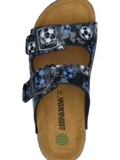 Klassische Pantoletten, Klassische Hausschuhe in anthrazit