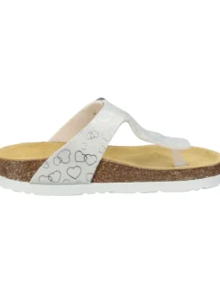 Klassische Pantoletten, Zehentrenner in hellgelb