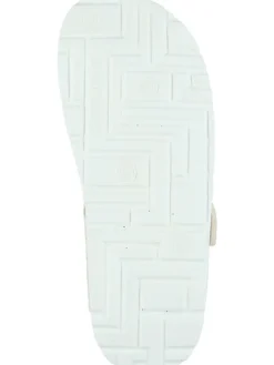 Klassische Pantoletten, Zehentrenner in hellgelb