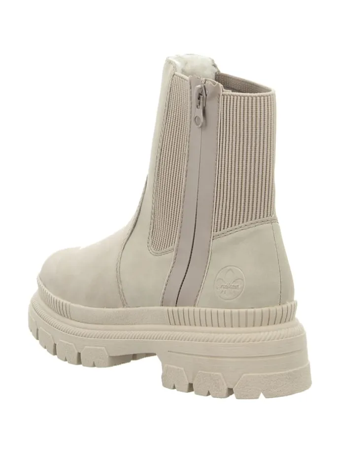 Klassische Stiefelette in beige