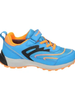 Klettverschluss-Schuhe in navy/orange