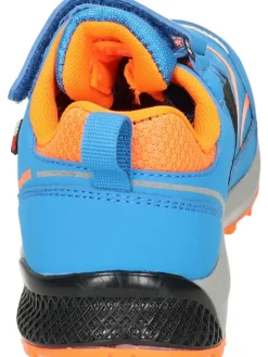 Klettverschluss-Schuhe in navy/orange