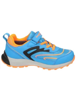 Klettverschluss-Schuhe in navy/orange