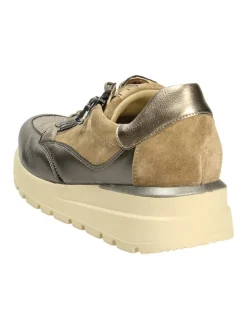 Komfort Schnürschuhe in Braun