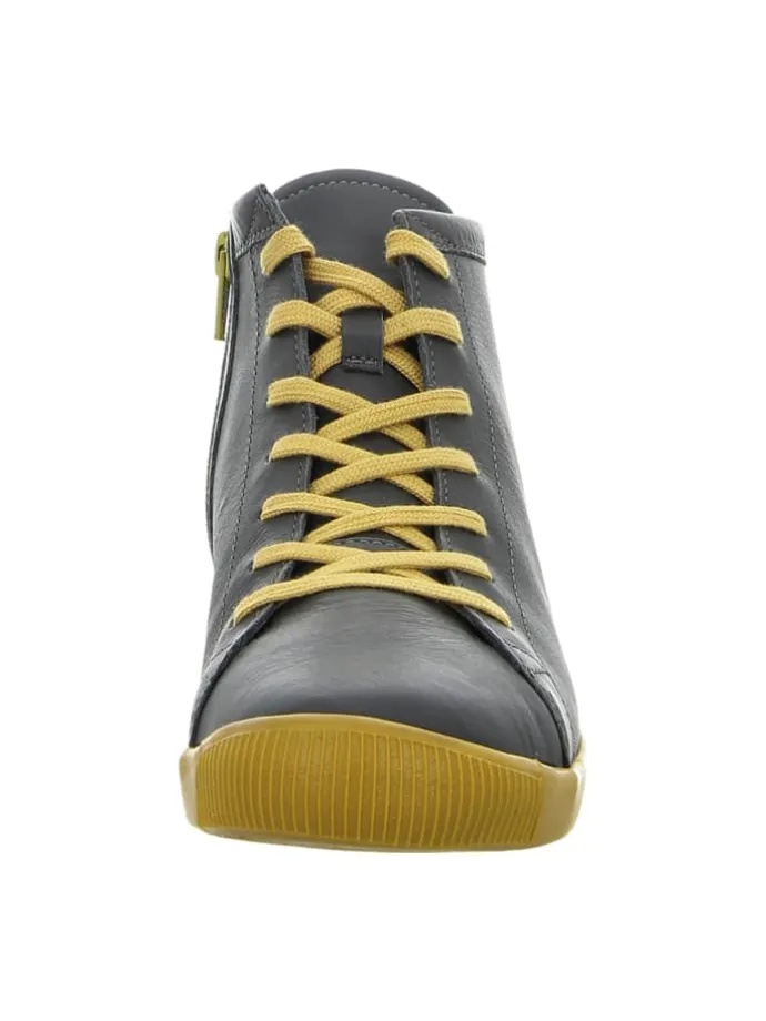 Komfort Schnürschuhe in Grau