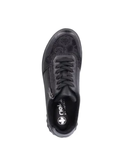 Komfort Schnürschuhe in Schwarz