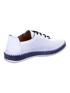 Komfort Schnürschuhe in Weiß