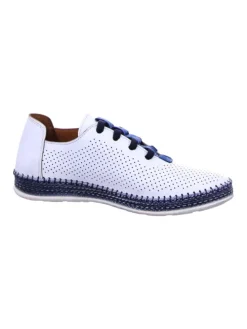 Komfort Schnürschuhe in Weiß