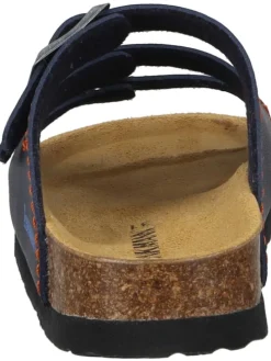 Komfort-Pantoletten in ozean/orange