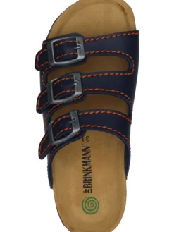 Komfort-Pantoletten in ozean/orange