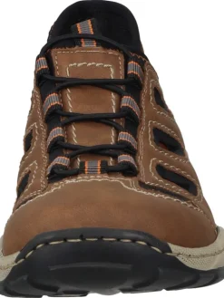 Komfort-Sandalen in mandel/schwarz