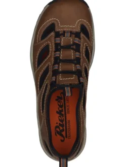 Komfort-Sandalen in mandel/schwarz