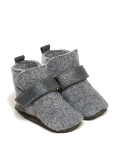 Krabbelschuhe Bootee in grau
