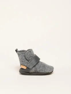 Krabbelschuhe Bootee in grau