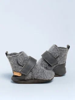 Krabbelschuhe Bootee in grau