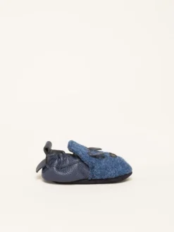 Krabbelschuhe Dog Face in blau