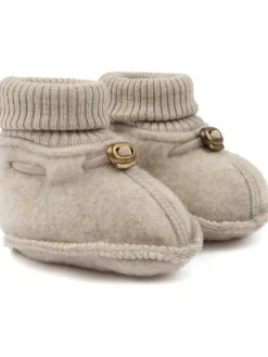 Krabbelschuhe in Beige