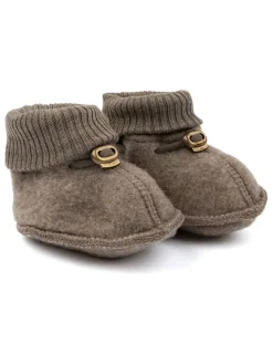 Krabbelschuhe in Braun