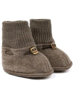 Krabbelschuhe in Braun