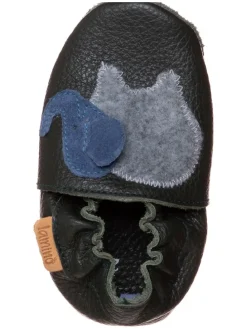 Krabbelschuhe in Dunkelgrün