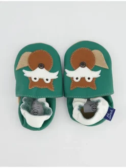 Krabbelschuhe in Grün