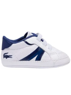 Krabbelschuhe in Weiß/Blau