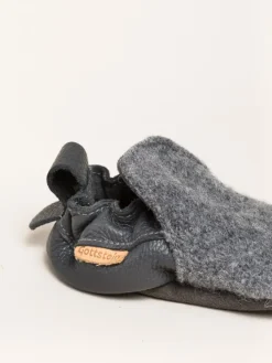 Krabbelschuhe Plain in grau