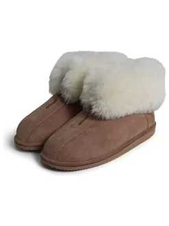Lammfell-Hausschuhe "Alta" in Hellbraun