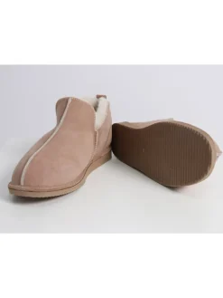 Lammfell-Hausschuhe "Drammen" in Hellbraun